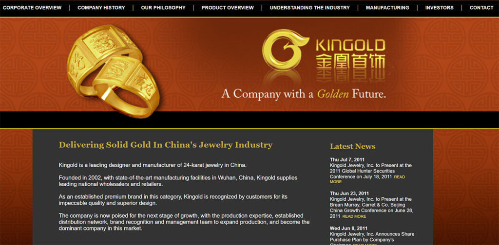 Kingold Jewelry old site